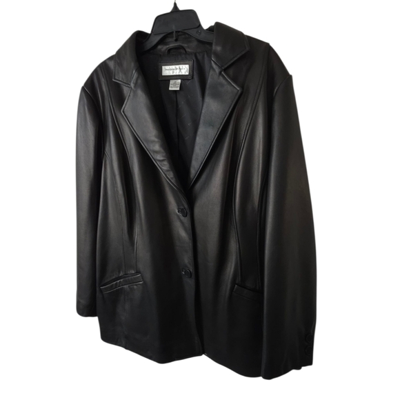 Preston & York Genuine Lamb Skin Leather Coat/ Jacket Buttery Soft Size 3X Black - Picture 5 of 16